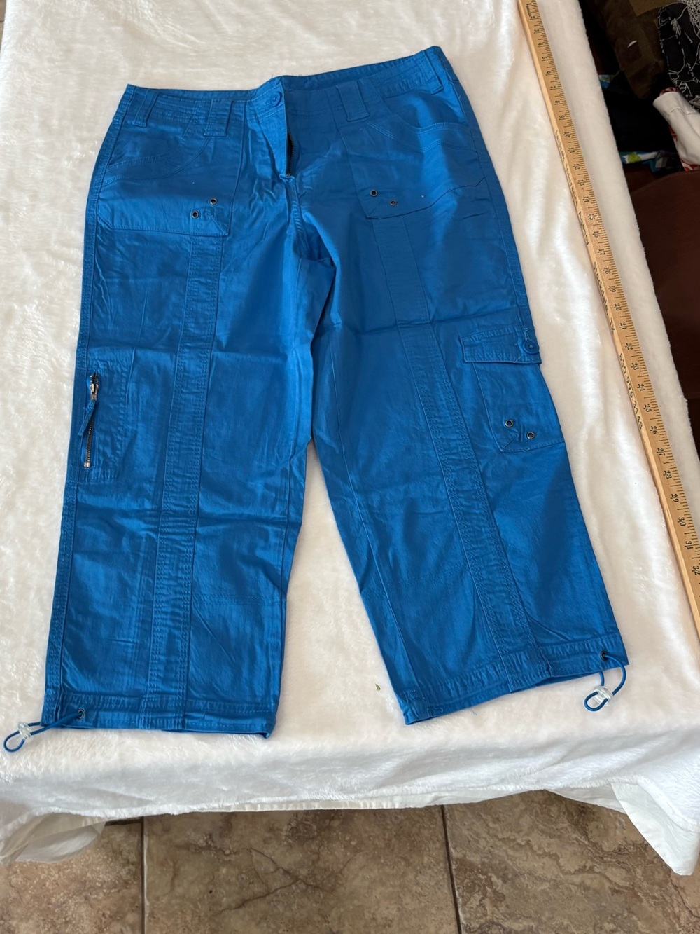 Style & Co. Electric Blue Women's Cargo Capris